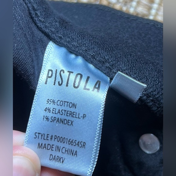Pistola Women's Teagan High Waist Slit
Cuff Slim Leg Black Jeans,Size 28 - Picture 9 of 10